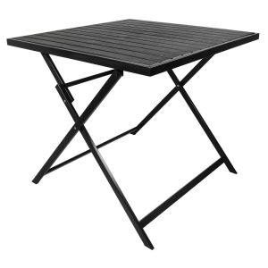 Mesa Plegable 83 x 83 cm Negro