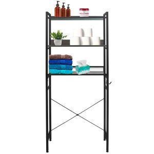 Rack Organizador Estante para Baño o Lavanderia color Roble Oscuro