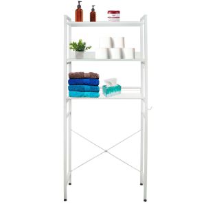 Rack Organizador Estante para Baño o Lavanderia color Blanco