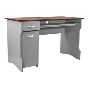 Escritorio Vintage con Cajonera y Organizador Lateral Bandeja para Teclado 120 x 60 cm