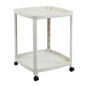Mesa Auxiliar con Ruedas Blanca