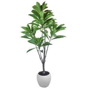 Ficus Lira Planta Artificial 240 CM con Base de Maceta