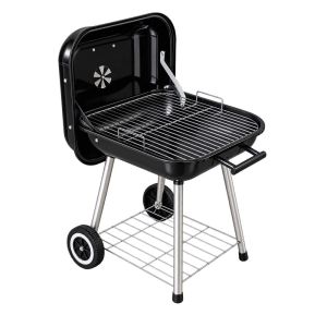 Asador Pequeño Portatil de 50X47 CM con Ruedas