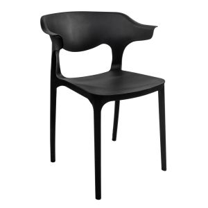 Silla Plástico Reforzado Negro