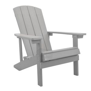 Silla Adirondack para Jardin Exteriores color Gris