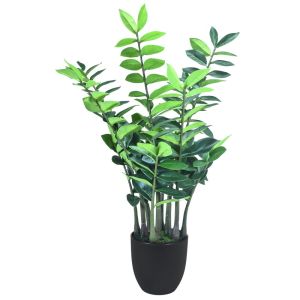 Zamioculca Planta Artificial 75 CM con Base de Maceta