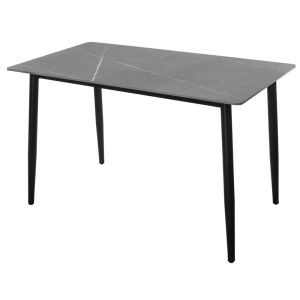 Mesa Rectangular de Piedra Sinterizada 120x70 cm Marmol Gris