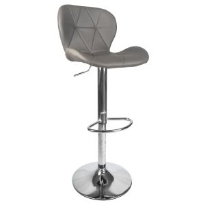 Banco Alto para Cocina Gris Forma Rombo
