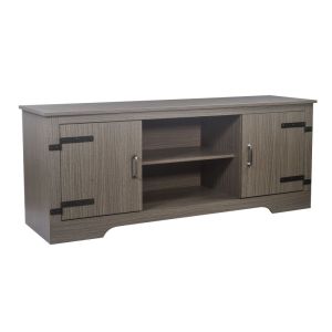 Mueble para TV Vintage 2 Puertas Laterales color Gris  150 x 42 cm