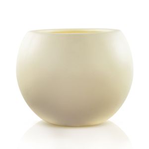 Maceta Oval Grande Blanco y Negro