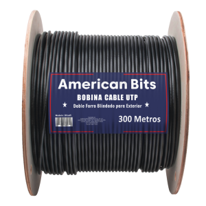 BOBINA CABLE UTP DOBLE FORRO CAT5 REFORZADO EXTERIOR