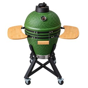 Asador de Ceramica 18 pulgadas Parrilla Ahumador Verde