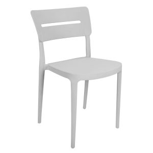 Silla Plástica Minimalista Reforzada Gris