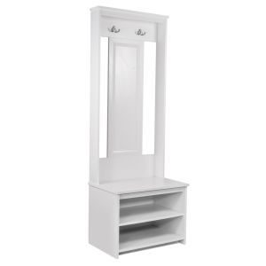 Perchero Vintage Vertical color Blanco 60 x 40 x 166 cm